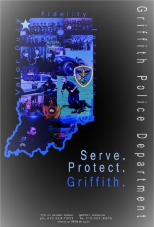 Recruitment Poster of the Griffith Police Department